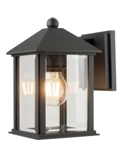 Thano Outdoor Wall Light in Black