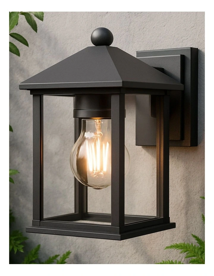 Thano Outdoor Wall Light in Black image 2