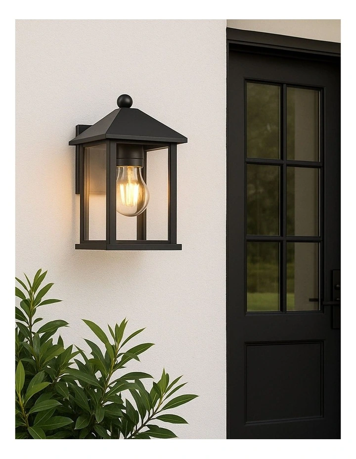 Thano Outdoor Wall Light in Black image 3