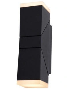 Solea Up Down Rotatable Led Outdoor Wall Light in Black