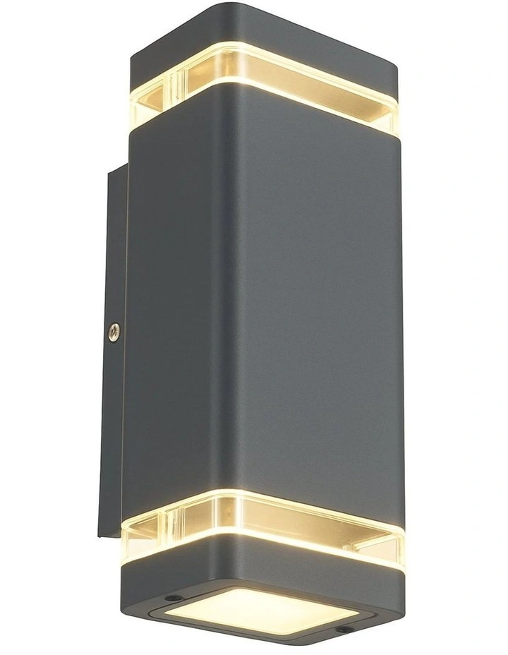 Rivo Up Down Led Cct Outdoor Wall Light in Grey image 1