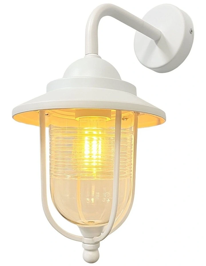 Elvo Outdoor Wall Light in White image 1