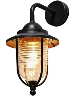 Elvo Outdoor Wall Light in Black