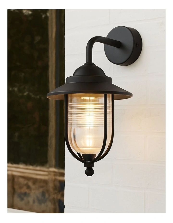 Elvo Outdoor Wall Light in Black image 2