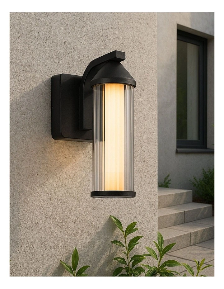Canto Cct Led Outdoor Wall Light in Black image 2