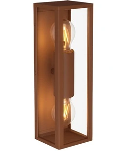 Zyra 2lt Up Down Outdoor Wall Light in Rusty