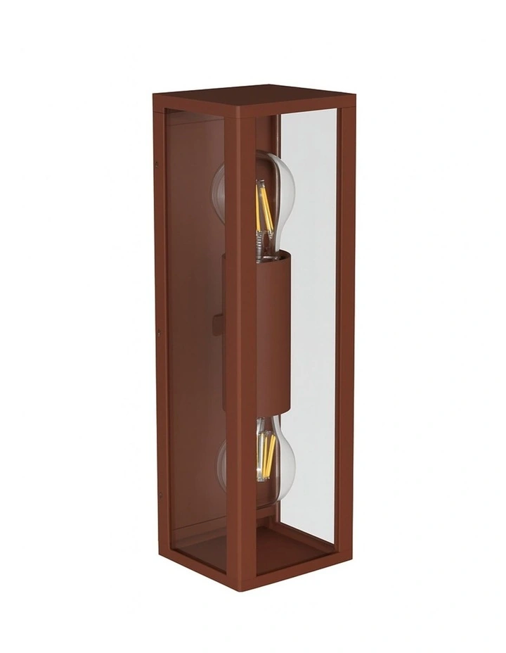 Zyra 2lt Up Down Outdoor Wall Light in Rusty image 3