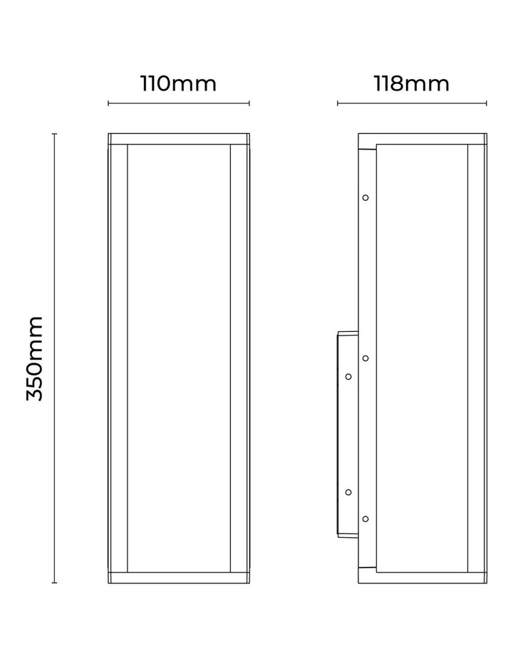 Zyra 2lt Up Down Outdoor Wall Light in Rusty image 5