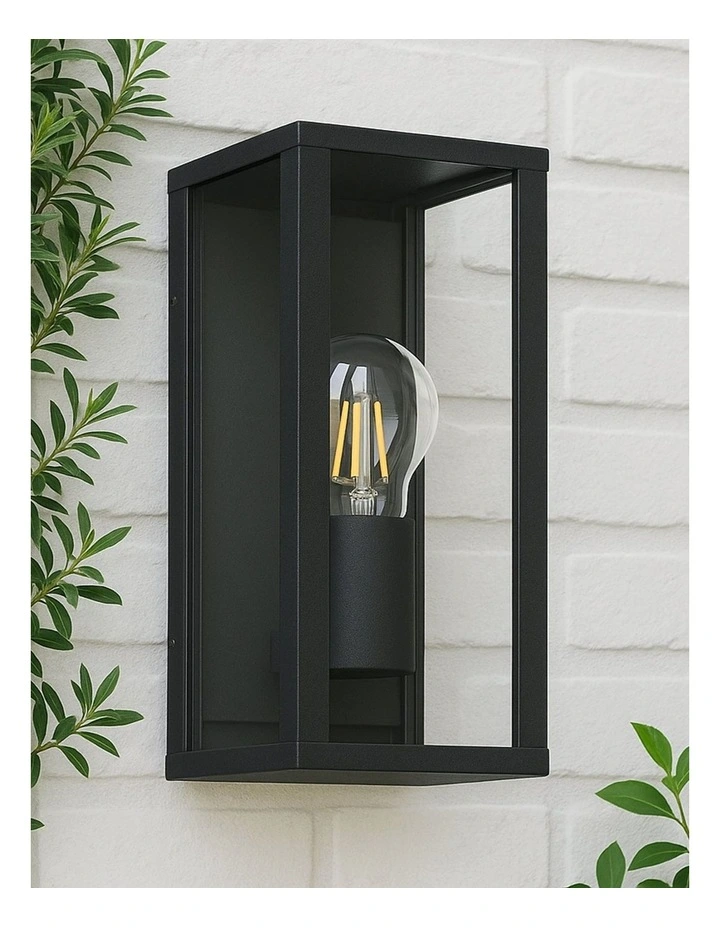 Zyra Outdoor Wall Light in Black image 4
