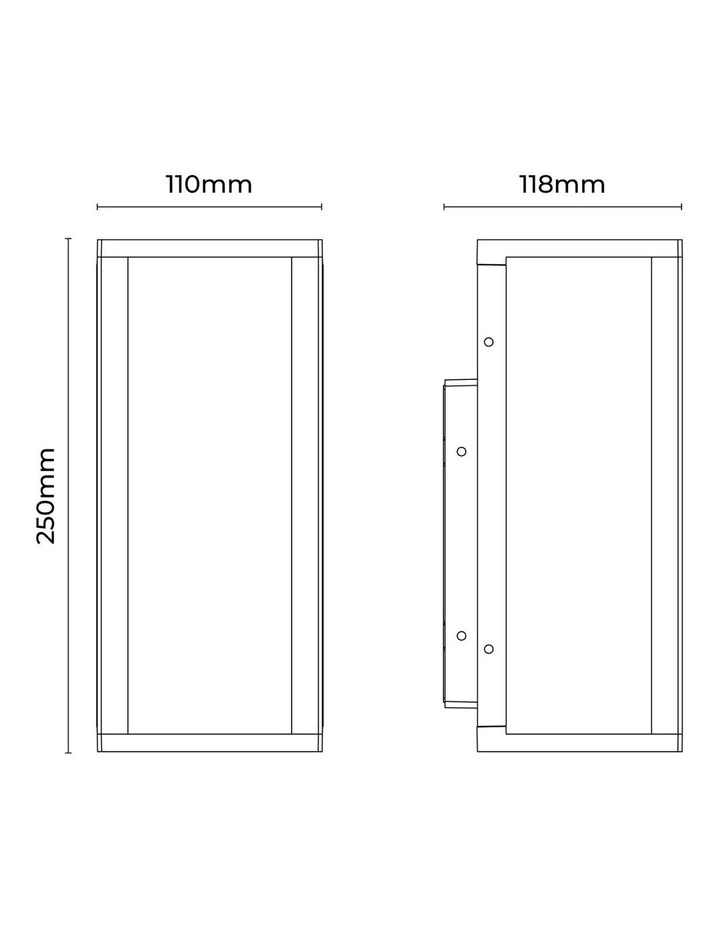 Zyra 1lt Outdoor Wall Light in Rusty image 5