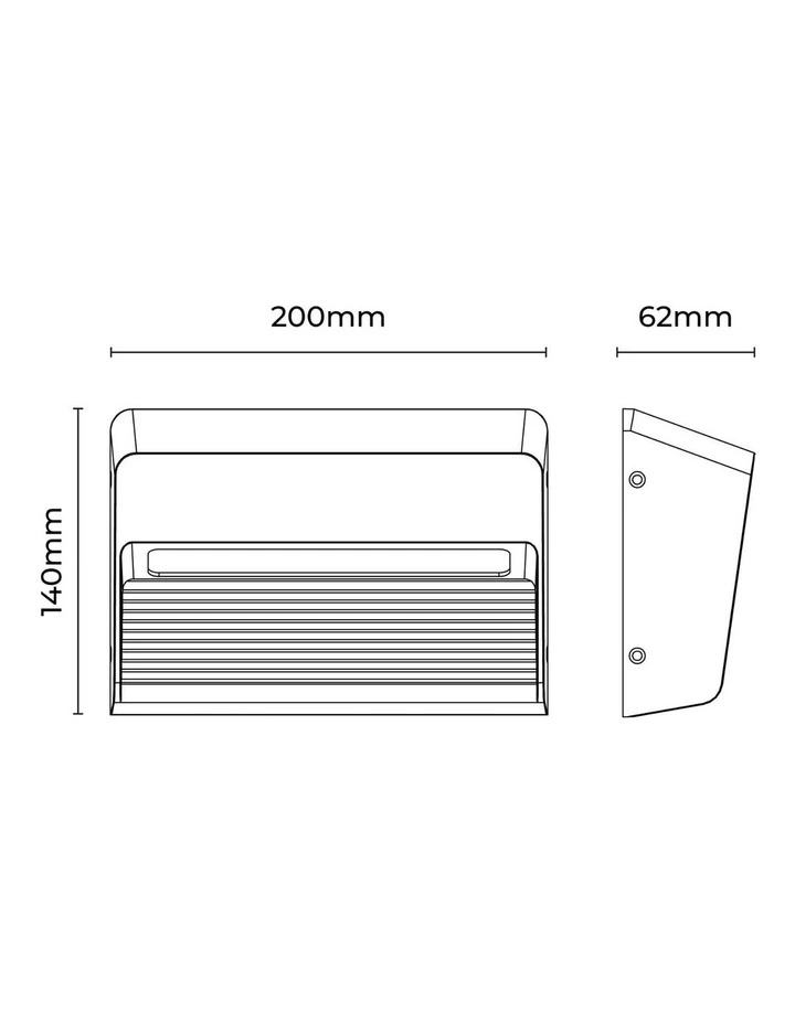 Nexa Led Outdoor Wall Light IP65 in Black image 3
