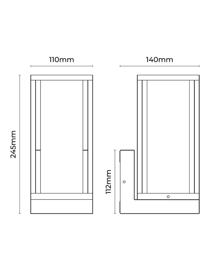 Arlo Frame Outdoor Wall Light in Black image 4