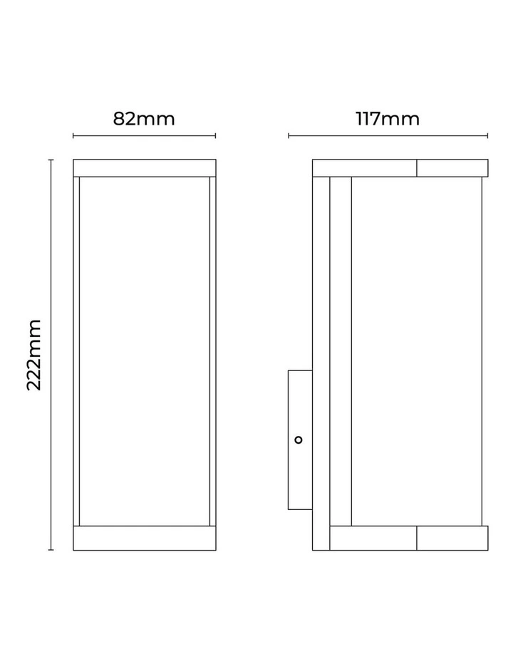 Arlo Outdoor Wall Light in Black image 4