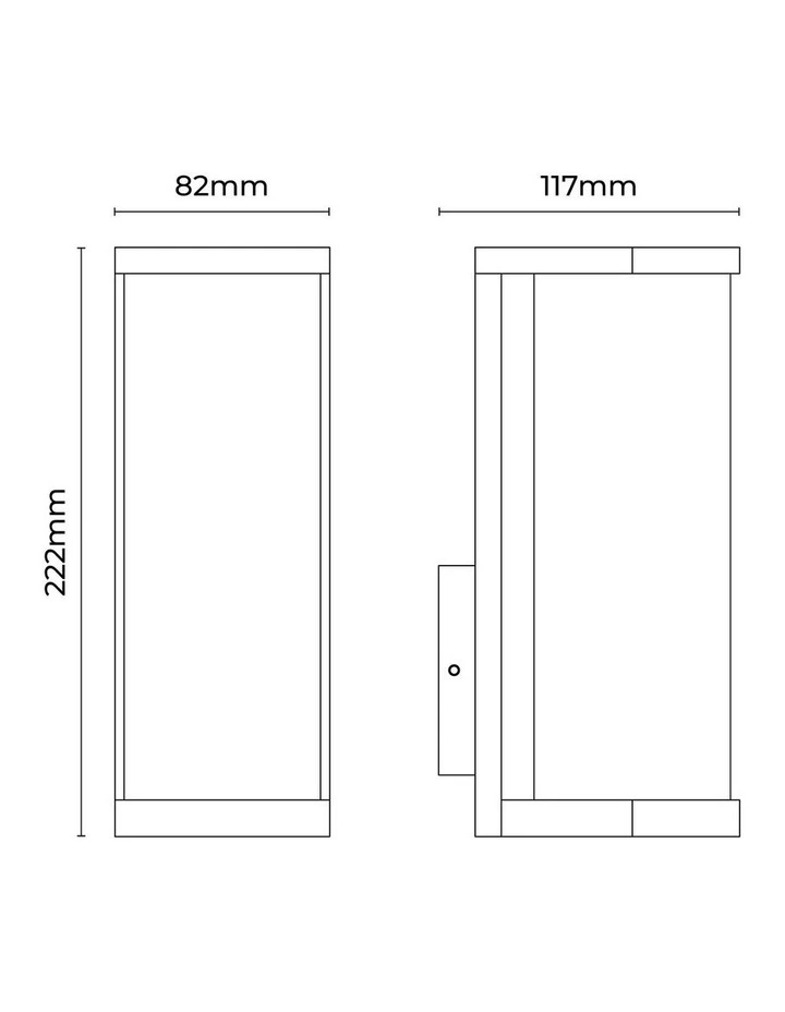 Arlo Outdoor Wall Light in Black image 4