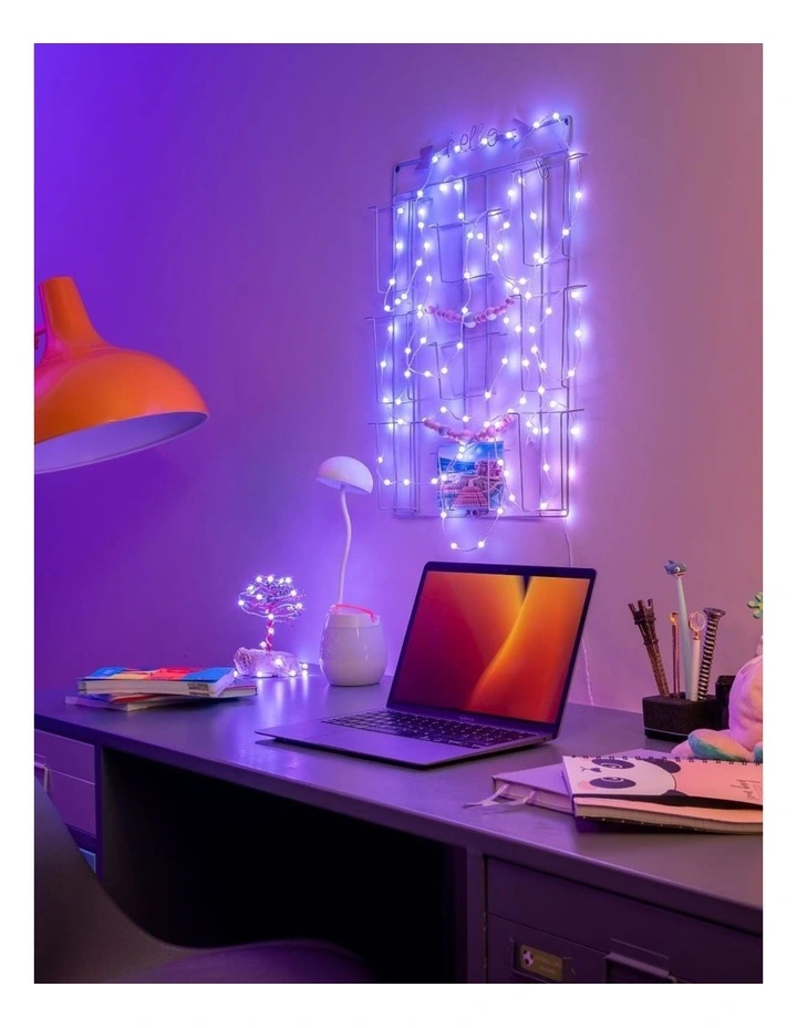 LED Candie String Light USB-C Powered Green Wire Pearl Shape RGB - 100 image 3