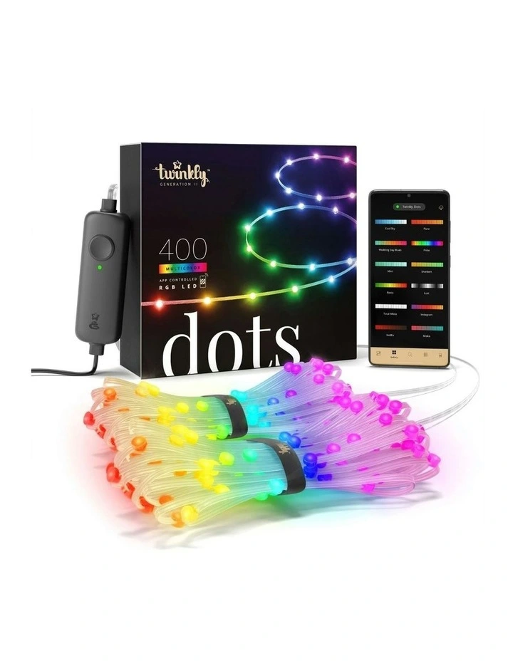 400 LED Dots String Light AU Plug Clear RGB Wire in Multi image 3