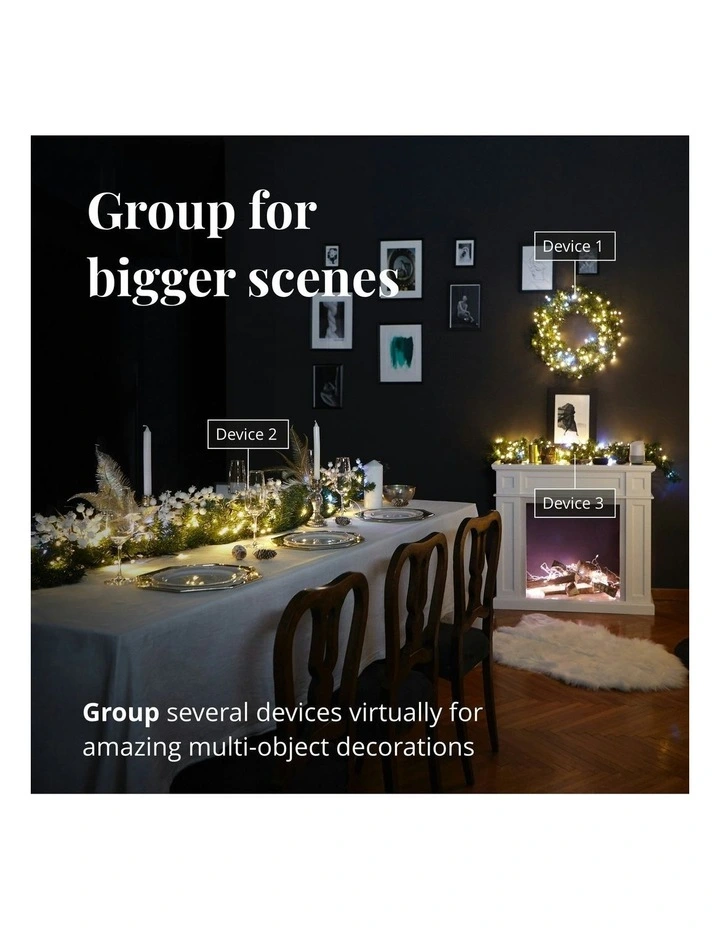 Pre Lit Garland 50 String Generation II LED Light in Multi image 2