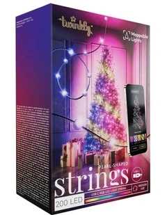 LED Candie String Light USB-C Powered Green Wire Pearl Shape RGB - 200
