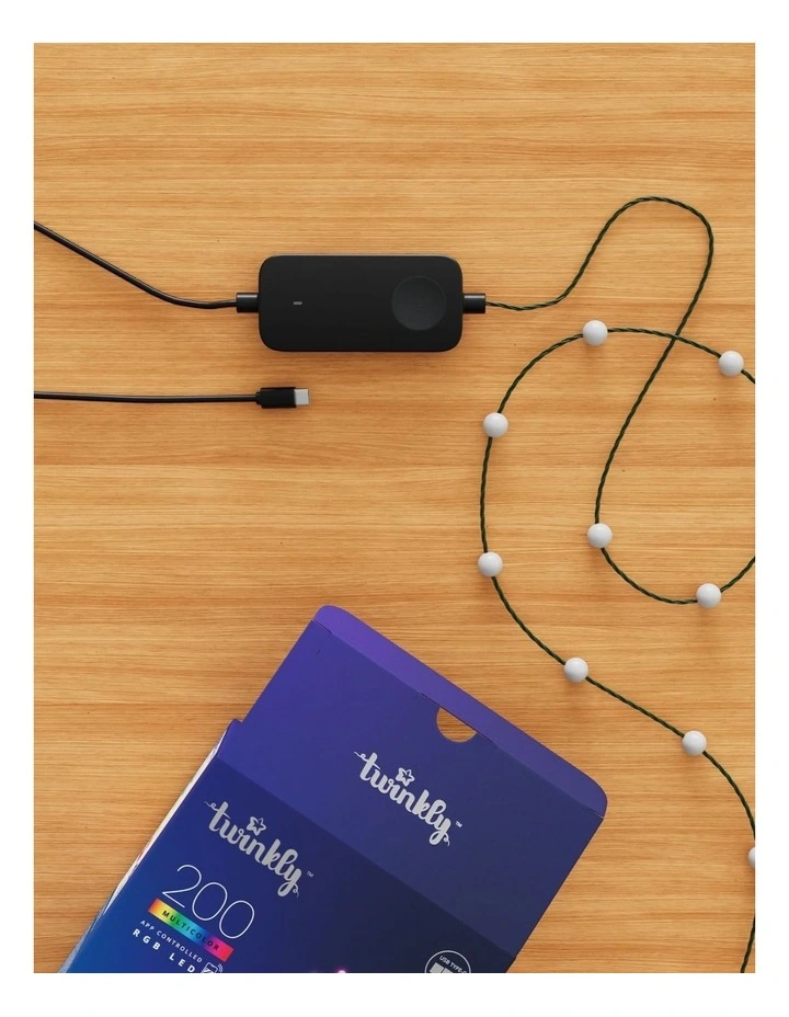 LED Candie String Light USB-C Powered Green Wire Pearl Shape RGB - 200 image 4