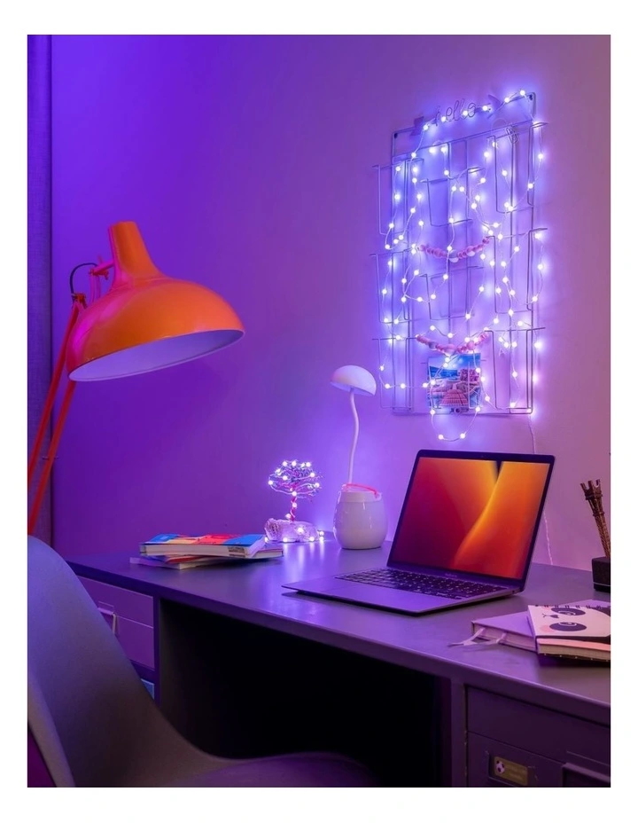 LED Candie String Light USB-C Powered Green Wire Pearl Shape RGB - 200 image 5