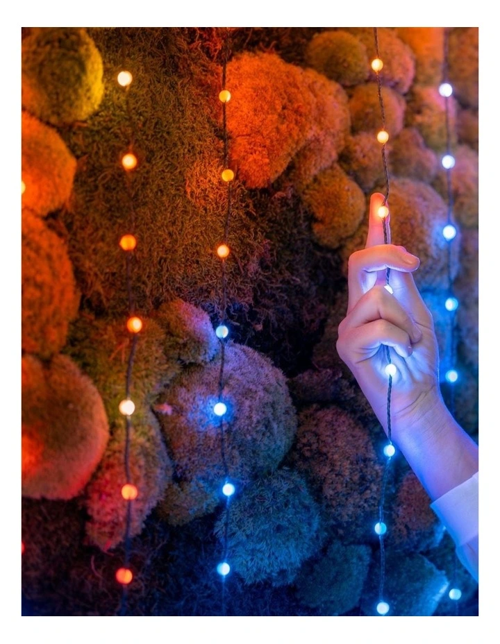 LED Candie String Light USB-C Powered Green Wire Pearl Shape RGB - 200 image 6