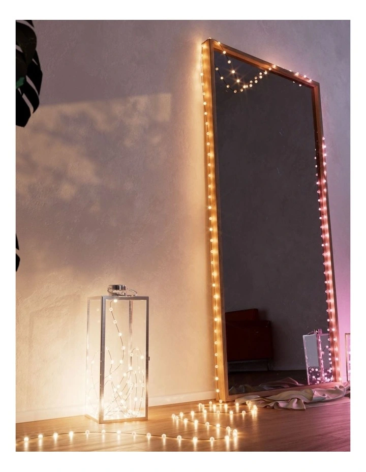 LED Candie String Light USB-C Powered Green Wire Pearl Shape RGB - 200 image 7