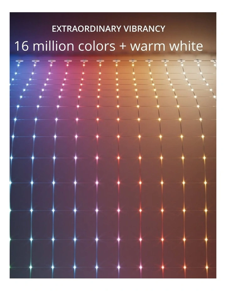 AU Plug Wire Pearl Shape RGB 260 LED Net Light image 3