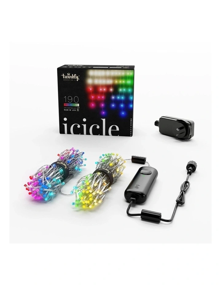 LED RGB+W Icicle Light Generation IIAU 190 Plug Wire image 2
