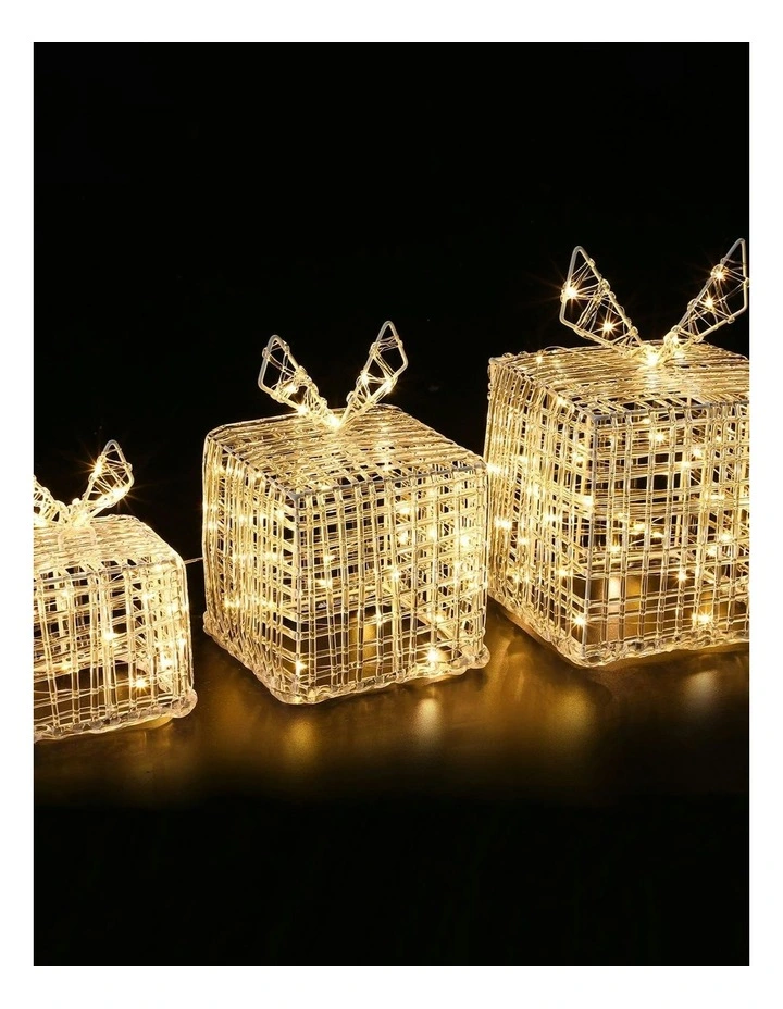 Acrylic Giftbox Set Of 3 in Yellow image 3