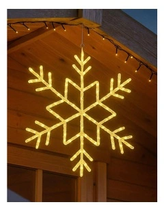 2D Acrylic Snowflake in Yellow