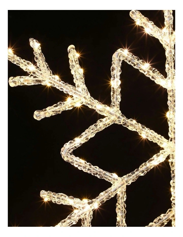 2D Acrylic Snowflake in Yellow image 4