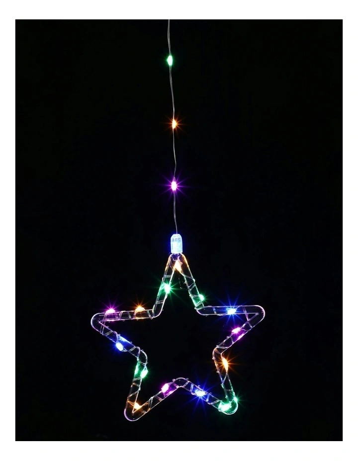 Waterfall Curtain With Stars 200cm in Multi image 3