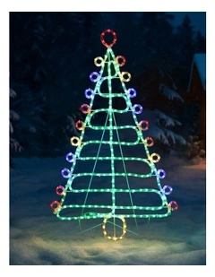 Christmas Tree Rope Light Silhouette 93cm