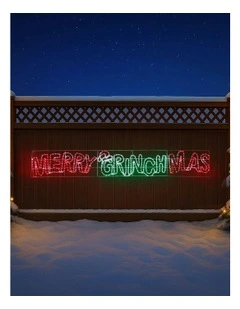 Merry Grinchmas Rope Light Silhouette 2m