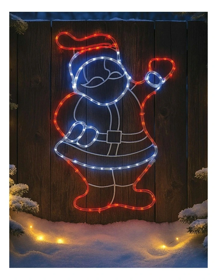 Santa Rope Light Silhouette image 2