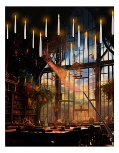 Floating Candles with Magic Wand-Set of 20 Pieces