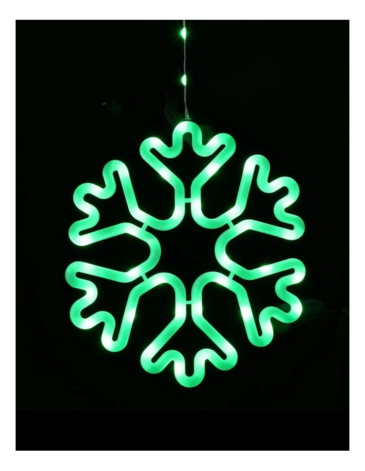 RGB Snowflake window display - Battery Operate 27cm image 4