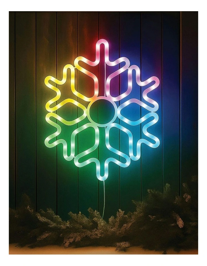 RGB Digital Snowflake 58cm image 1