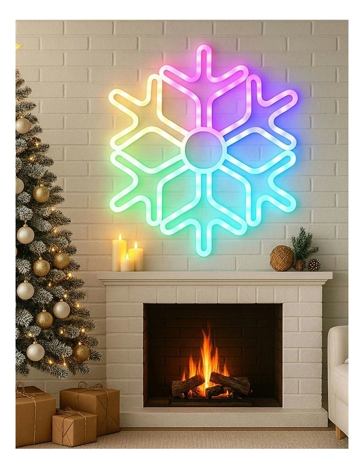 RGB Digital Snowflake 58cm image 2