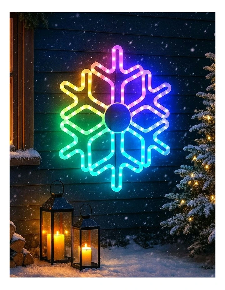 RGB Digital Snowflake 58cm image 3