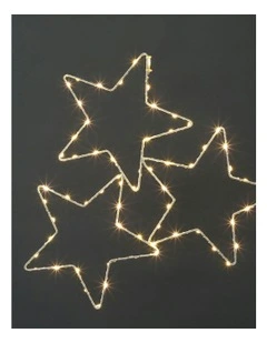 2D Lit 3 Hanging Stars