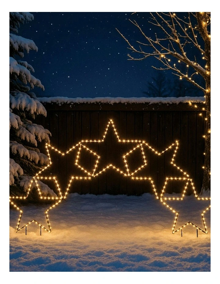2D Lit Star Garden Arch image 1