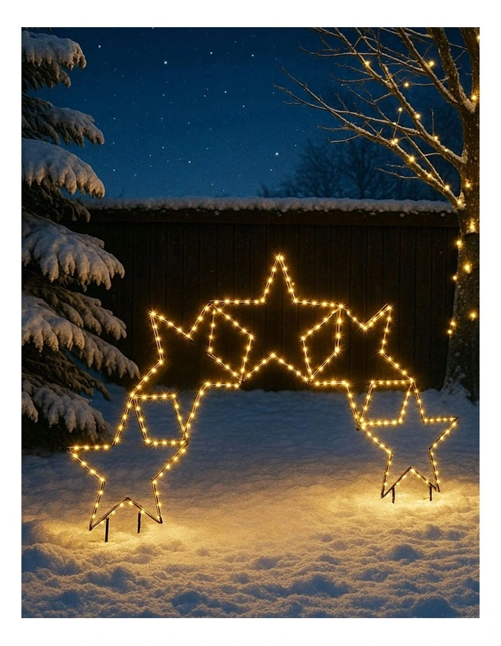 2D Lit Star Garden Arch image 2