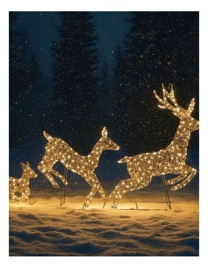 LED Reindeer Family Trio image 1