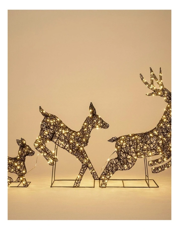 LED Reindeer Family Trio image 2
