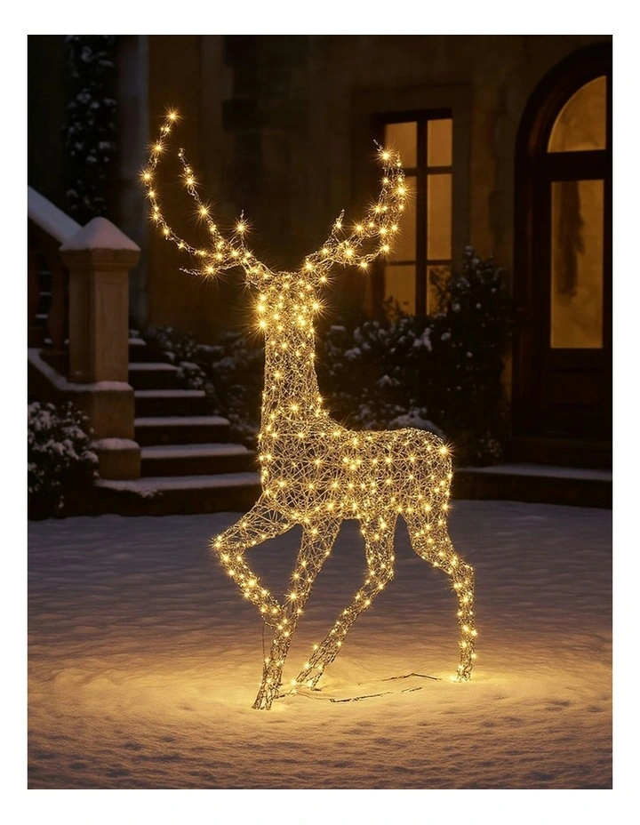 LED Classic Standing Reindeer in Yellow image 3