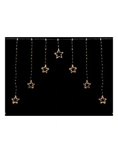 Curtain with stars 160cm in Warm White