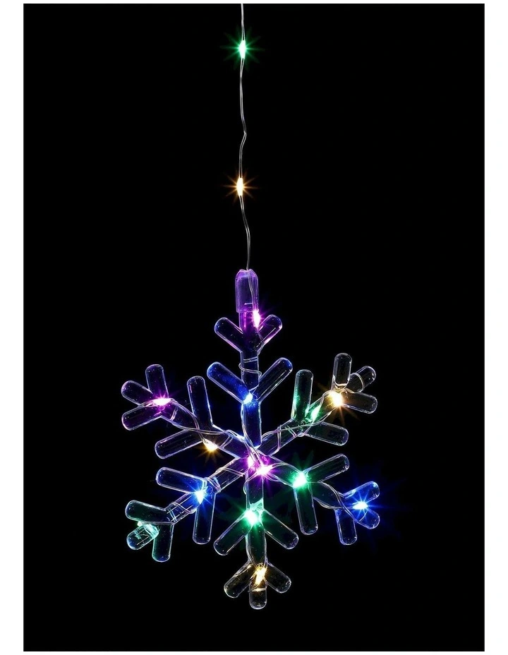 V-Shape Curtain With Snowflake in Multicolour image 1