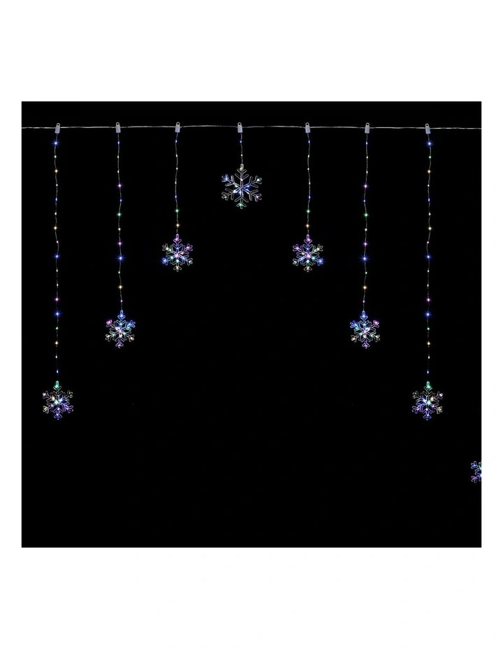 V-Shape Curtain With Snowflake in Multicolour image 2