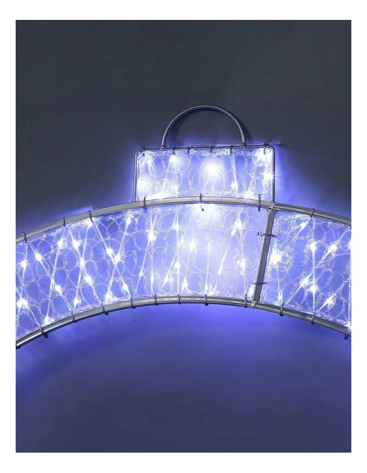 LED Mesh Christmas Bauble Ring With Twinkle 2D 1.2M in White image 3